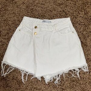 White Zara skort